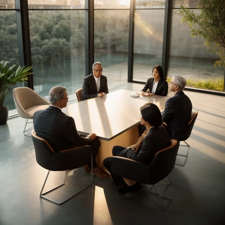 Business owner practicing mindfulness