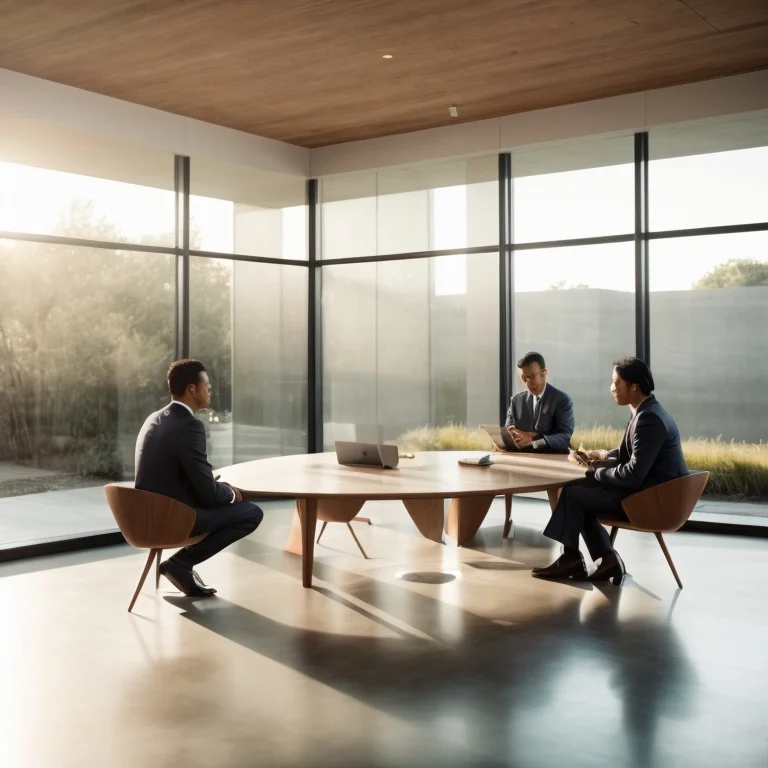 Group session in a serene hall